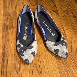 Rothys Point Camo Ash Grey 6